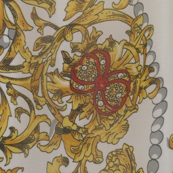 NEW Nygard Women's Missy Gold Baroque Blouse with Pleated Bell Sleeves SZ SMALL - Picture 7 of 10